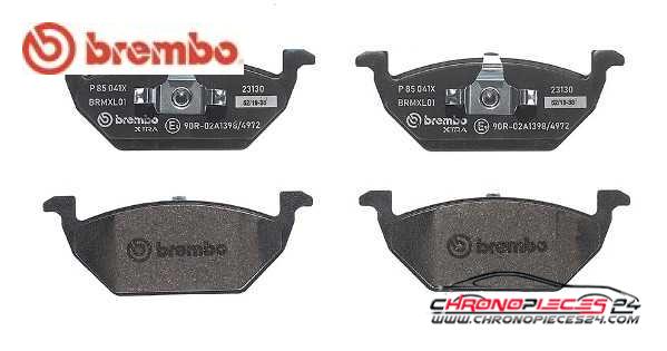 Achat de BREMBO P 85 041X Kit de plaquettes de frein, frein à disque pas chères