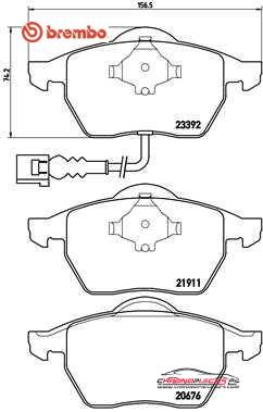 Achat de BREMBO P 85 045 Kit de plaquettes de frein, frein à disque pas chères