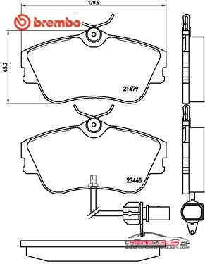 Achat de BREMBO P 85 050 Kit de plaquettes de frein, frein à disque pas chères