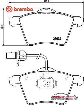 Achat de BREMBO P 85 052 Kit de plaquettes de frein, frein à disque pas chères