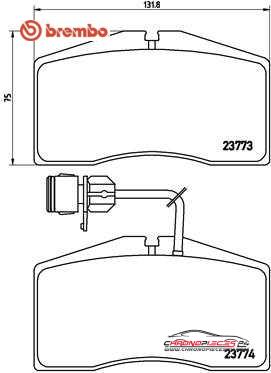 Achat de BREMBO P 85 053 Kit de plaquettes de frein, frein à disque pas chères