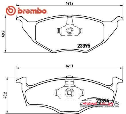 Achat de BREMBO P 85 055 Kit de plaquettes de frein, frein à disque pas chères