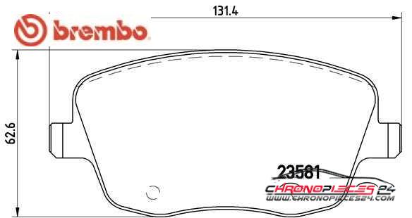 Achat de BREMBO P 85 057 Kit de plaquettes de frein, frein à disque pas chères