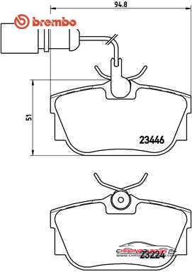 Achat de BREMBO P 85 059 Kit de plaquettes de frein, frein à disque pas chères