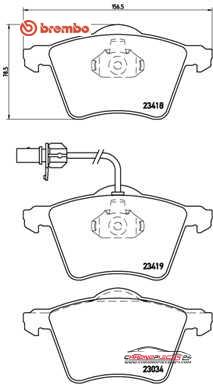 Achat de BREMBO P 85 062 Kit de plaquettes de frein, frein à disque pas chères