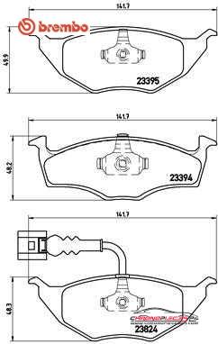 Achat de BREMBO P 85 063 Kit de plaquettes de frein, frein à disque pas chères