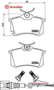 Achat de BREMBO P 85 066 Kit de plaquettes de frein, frein à disque pas chères