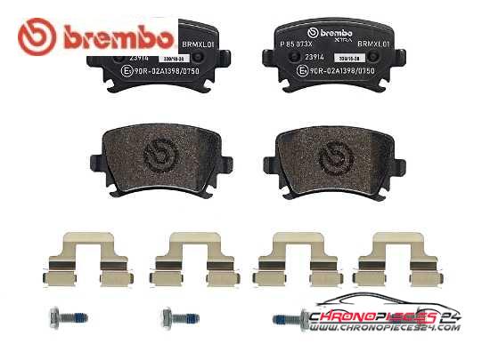 Achat de BREMBO P 85 073X Kit de plaquettes de frein, frein à disque pas chères