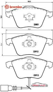 Achat de BREMBO P 85 079 Kit de plaquettes de frein, frein à disque pas chères