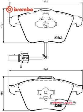 Achat de BREMBO P 85 084 Kit de plaquettes de frein, frein à disque pas chères