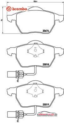 Achat de BREMBO P 85 085 Kit de plaquettes de frein, frein à disque pas chères