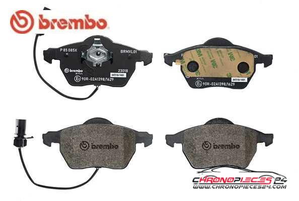 Achat de BREMBO P 85 085X Kit de plaquettes de frein, frein à disque pas chères