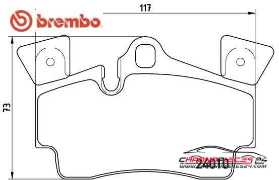 Achat de BREMBO P 85 088 Kit de plaquettes de frein, frein à disque pas chères