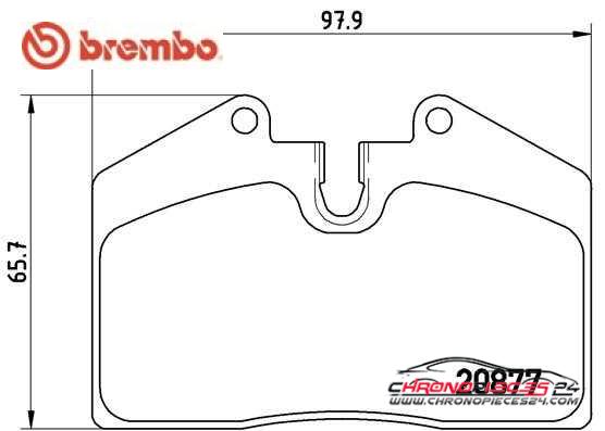 Achat de BREMBO P 85 094 Kit de plaquettes de frein, frein à disque pas chères