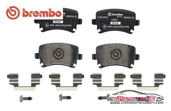 Achat de BREMBO P 85 095X Kit de plaquettes de frein, frein à disque pas chères