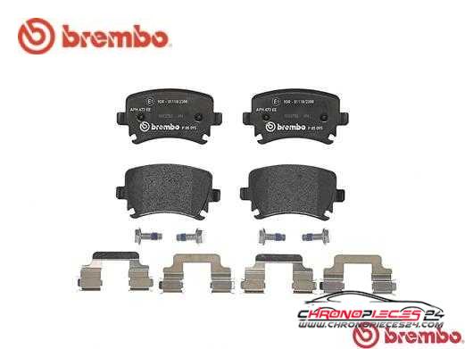 Achat de BREMBO P 85 095 Kit de plaquettes de frein, frein à disque pas chères