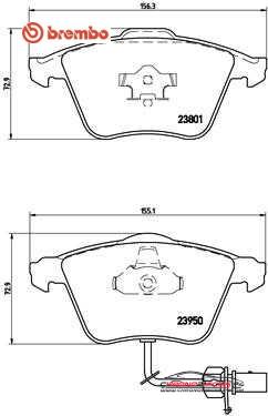 Achat de BREMBO P 85 097 Kit de plaquettes de frein, frein à disque pas chères