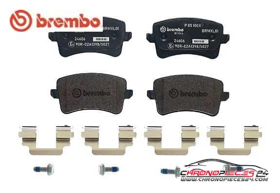 Achat de BREMBO P 85 100X Kit de plaquettes de frein, frein à disque pas chères