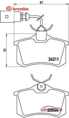 Achat de BREMBO P 85 101 Kit de plaquettes de frein, frein à disque pas chères