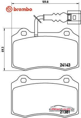 Achat de BREMBO P 85 104 Kit de plaquettes de frein, frein à disque pas chères