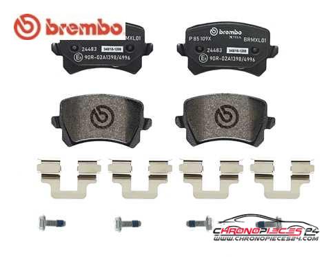 Achat de BREMBO P 85 109X Kit de plaquettes de frein, frein à disque pas chères