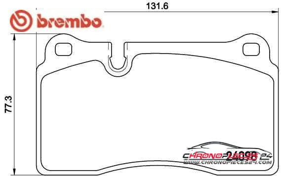 Achat de BREMBO P 85 110 Kit de plaquettes de frein, frein à disque pas chères