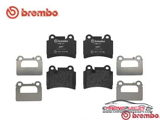 Achat de BREMBO P 85 111 Kit de plaquettes de frein, frein à disque pas chères