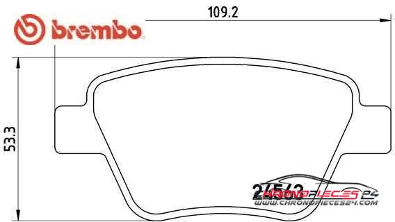 Achat de BREMBO P 85 114 Kit de plaquettes de frein, frein à disque pas chères