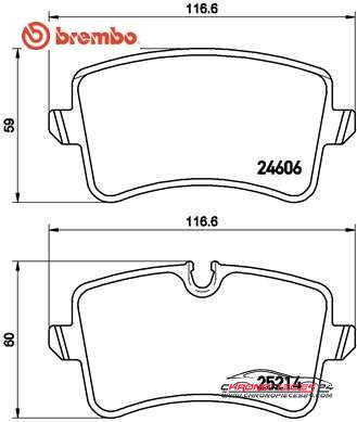 Achat de BREMBO P 85 118 Kit de plaquettes de frein, frein à disque pas chères