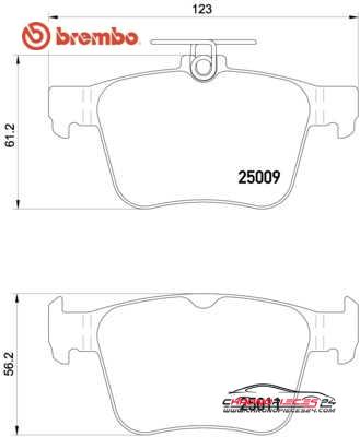 Achat de BREMBO P 85 124X Kit de plaquettes de frein, frein à disque pas chères