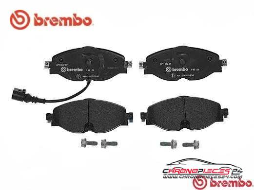 Achat de BREMBO P 85 126 Kit de plaquettes de frein, frein à disque pas chères