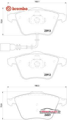 Achat de BREMBO P 85 129 Kit de plaquettes de frein, frein à disque pas chères