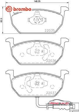 Achat de BREMBO P 85 137 Kit de plaquettes de frein, frein à disque pas chères