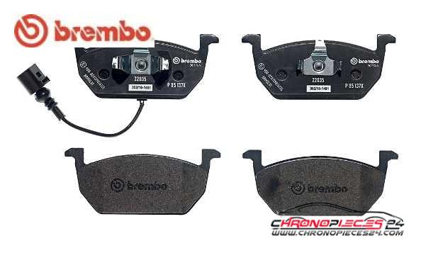 Achat de BREMBO P 85 137X Kit de plaquettes de frein, frein à disque pas chères