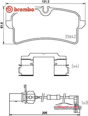 Achat de BREMBO P 85 151 Kit de plaquettes de frein, frein à disque pas chères