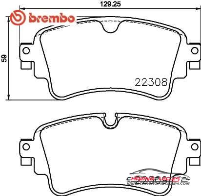 Achat de BREMBO P 85 154 Kit de plaquettes de frein, frein à disque pas chères