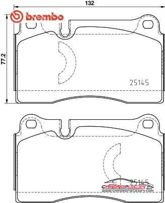 Achat de BREMBO P 85 159 Kit de plaquettes de frein, frein à disque pas chères