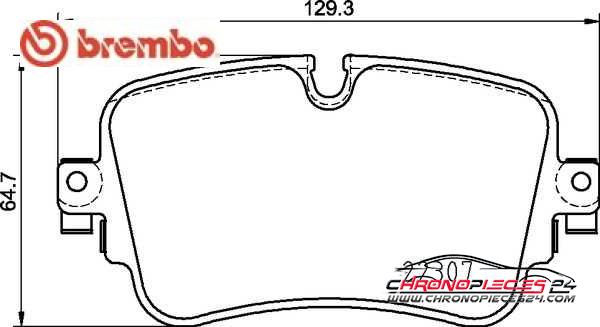 Achat de BREMBO P 85 161 Kit de plaquettes de frein, frein à disque pas chères