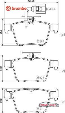 Achat de BREMBO P 85 162 Kit de plaquettes de frein, frein à disque pas chères