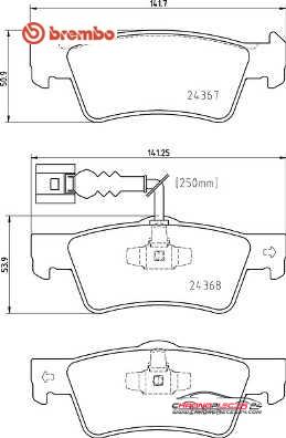 Achat de BREMBO P 85 163 Kit de plaquettes de frein, frein à disque pas chères