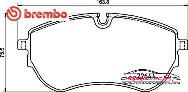 Achat de BREMBO P 85 173 Kit de plaquettes de frein, frein à disque pas chères