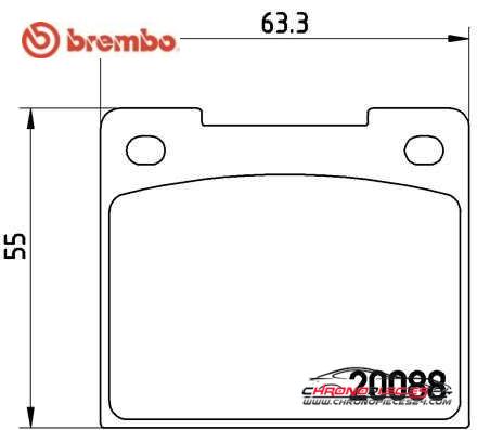 Achat de BREMBO P 86 001 Kit de plaquettes de frein, frein à disque pas chères