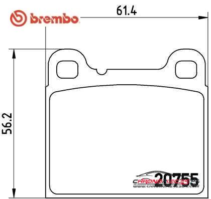 Achat de BREMBO P 86 002 Kit de plaquettes de frein, frein à disque pas chères