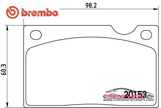 Achat de BREMBO P 86 003 Kit de plaquettes de frein, frein à disque pas chères