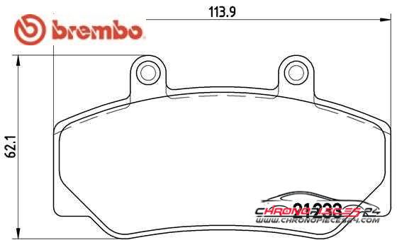 Achat de BREMBO P 86 006 Kit de plaquettes de frein, frein à disque pas chères