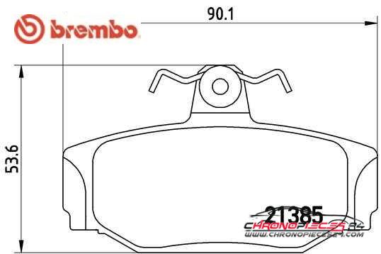 Achat de BREMBO P 86 009 Kit de plaquettes de frein, frein à disque pas chères