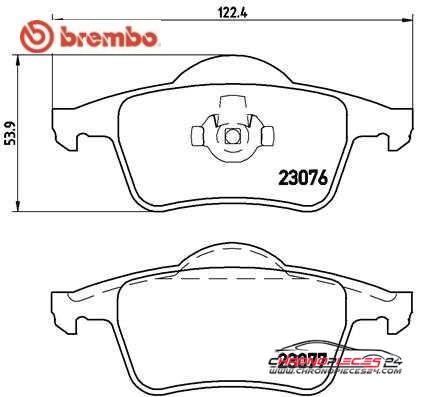 Achat de BREMBO P 86 014 Kit de plaquettes de frein, frein à disque pas chères