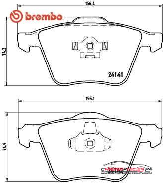 Achat de BREMBO P 86 018 Kit de plaquettes de frein, frein à disque pas chères