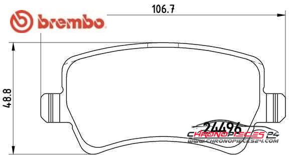 Achat de BREMBO P 86 021 Kit de plaquettes de frein, frein à disque pas chères