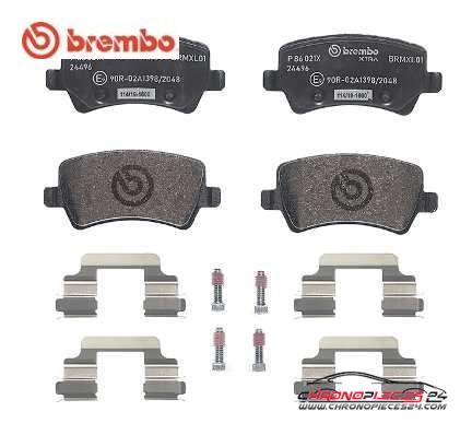 Achat de BREMBO P 86 021X Kit de plaquettes de frein, frein à disque pas chères